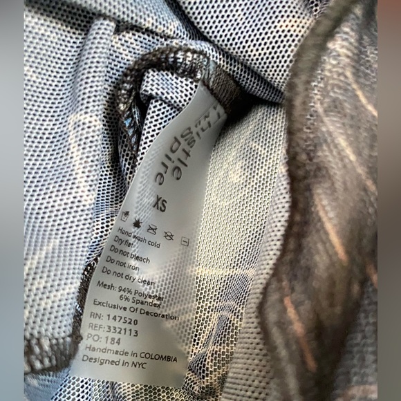 Thistle & Spire Arcana Black Gold Tarot Mesh Midi Long Sleeve Dress - Picture 4 of 5